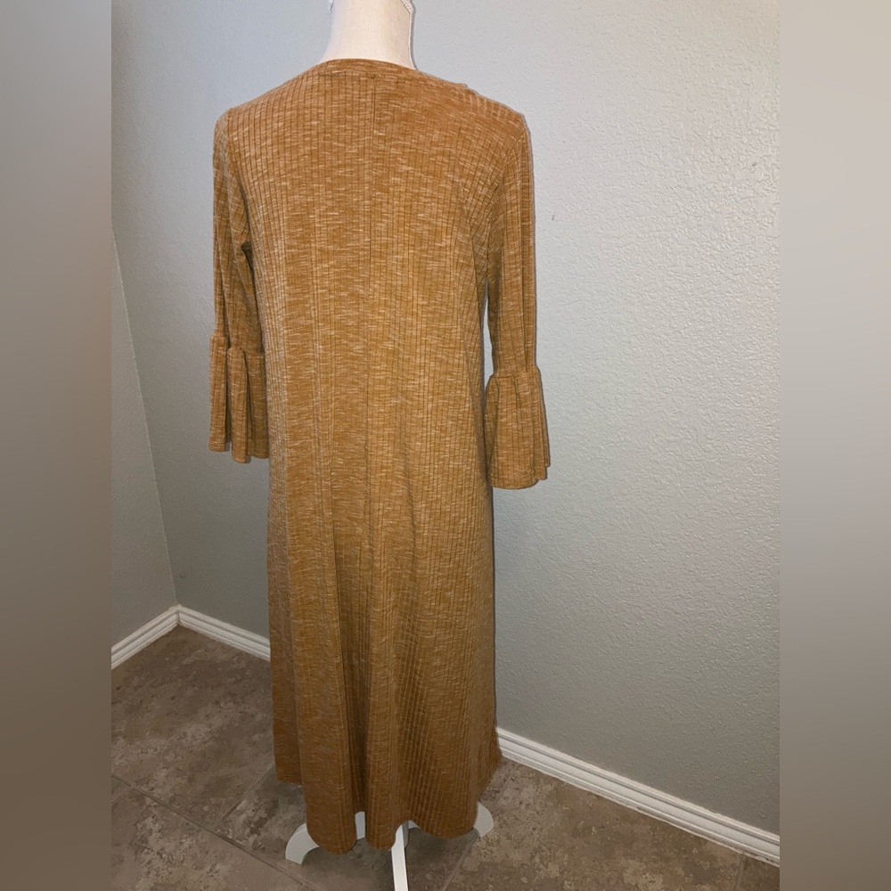 SweetSalt Golden Ribbed Dress - Picture 6 of 6